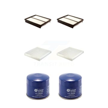 2x Air + 2x Cabin + 2x Engine Oil Filter (6 Total) Kit For Kia Optima KFM-104394