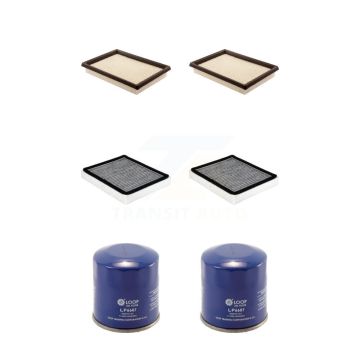 2x Air + 2x Cabin + 2x Engine Oil Filter (6 Total) Kit For INFINITI Q50 Q60 QX70 KFM-104397