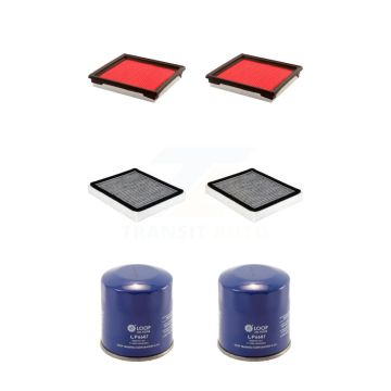 2x Air + 2x Cabin + 2x Engine Oil Filter (6 Total) Kit For 14-17 INFINITI QX50 2 Required KFM-104404