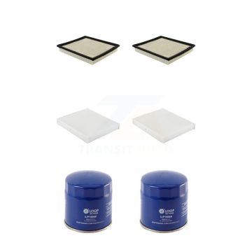 2x Air + 2x Cabin + 2x Engine Oil Filter (6 Total) Kit For Cadillac XTS KFM-104406