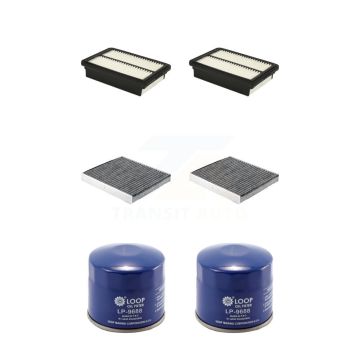 2x Air + 2x Cabin + 2x Engine Oil Filter (6 Total) Kit For 2018-2021 Hyundai Kona KFM-104409