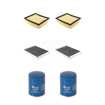 2x Air + 2x Cabin + 2x Engine Oil Filter (6 Total) Kit For Ford F-150 Expedition Lincoln KFM-104414