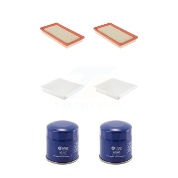 2x Air + 2x Cabin + 2x Engine Oil Filter (6 Total) Kit For 2018 Toyota C-HR With Spin-on KFM-104415