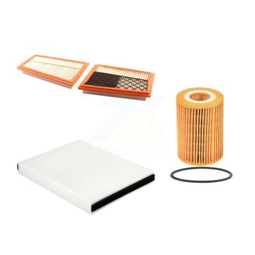 1x Air + 1x Cabin + 1x Engine Cartridge Oil Filter (3 Total) Kit For Mercedes-Benz ML350 KFM-104417