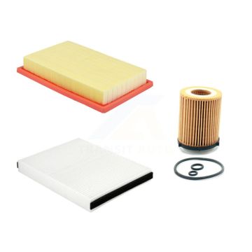 1x Air + 1x Cabin + 1x Engine Cartridge Oil Filter (3 Total) Kit For Mercedes-Benz C300 KFM-104423