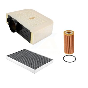 1x Air + 1x Cabin + 1x Engine Cartridge Oil Filter (3 Total) Kit For 17-25 Audi Q7 2.0L KFM-104427