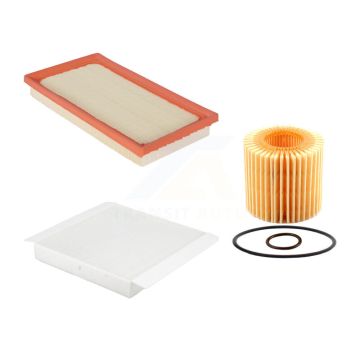 1x Air + 1x Cabin + 1x Engine Cartridge Oil Filter (3 Total) Kit For Toyota C-HR KFM-104432