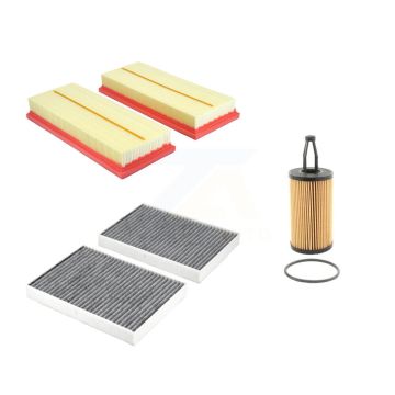 1x Air + 1x Cabin + 1x Engine Cartridge Oil Filter (3 Total) Kit For Mercedes-Benz S550 KFM-104441