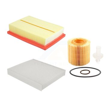 1x Air + 1x Cabin + 1x Engine Cartridge Oil Filter (3 Total) Kit For Lexus RX450h RX450hL KFM-104466