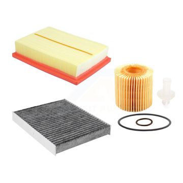 1x Air + 1x Cabin + 1x Engine Cartridge Oil Filter (3 Total) Kit For Lexus RX450h RX450hL KFM-104467