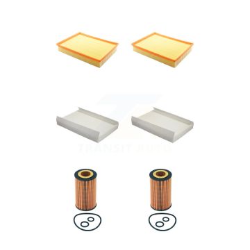 2x Air + 2x Cabin + 2x Engine Cartridge Oil Filter (6 Total) Kit For Mercedes-Benz 2500 KFM-104483