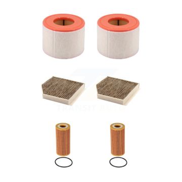 2x Air + 2x Cabin + 2x Engine Cartridge Oil Filter (6 Total) Kit For Audi A6 Quattro KFM-104488