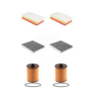 2x Air + 2x Cabin + 2x Engine Cartridge Oil Filter (6 Total) Kit For Volkswagen Atlas KFM-104492