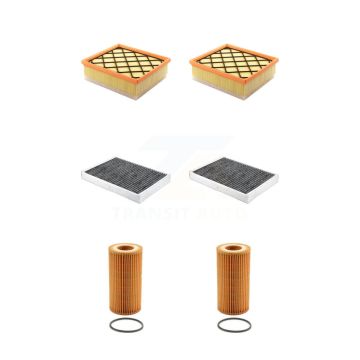 2x Air + 2x Cabin + 2x Engine Cartridge Oil Filter (6 Total) Kit For Volvo XC60 S60 V60 KFM-104497