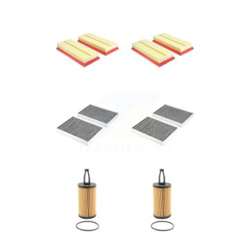 2x Air + 2x Cabin + 2x Engine Cartridge Oil Filter (6 Total) Kit For Mercedes-Benz S550 KFM-104500