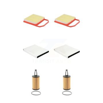 2x Air + 2x Cabin + 2x Engine Cartridge Oil Filter (6 Total) Kit For Mercedes-Benz C43 KFM-104505