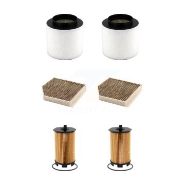 2x Air + 2x Cabin + 2x Engine Cartridge Oil Filter (6 Total) Kit For Audi A8 Quattro 4.2L KFM-104510