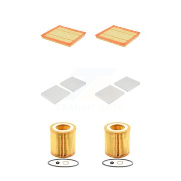 2x Air + 2x Cabin + 2x Engine Cartridge Oil Filter (6 Total) Kit For BMW X3 KFM-104512