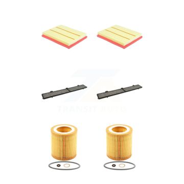 2x Air + 2x Cabin + 2x Engine Cartridge Oil Filter (6 Total) Kit For 2013 BMW 335i xDrive KFM-104513