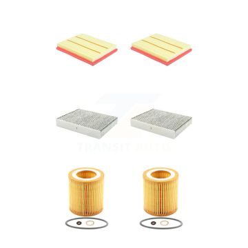 2x Air + 2x Cabin + 2x Engine Cartridge Oil Filter (6 Total) Kit For BMW 335i xDrive 435i KFM-104514