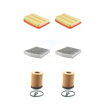 2x Air + 2x Cabin + 2x Engine Cartridge Oil Filter (6 Total) Kit For Mercedes-Benz CLA250 KFM-104525