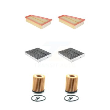 2x Air + 2x Cabin + 2x Engine Cartridge Oil Filter (6 Total) Kit For Mercedes-Benz GLA250 KFM-104526