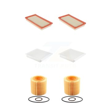 2x Air + 2x Cabin + 2x Engine Cartridge Oil Filter (6 Total) Kit For Toyota C-HR KFM-104528