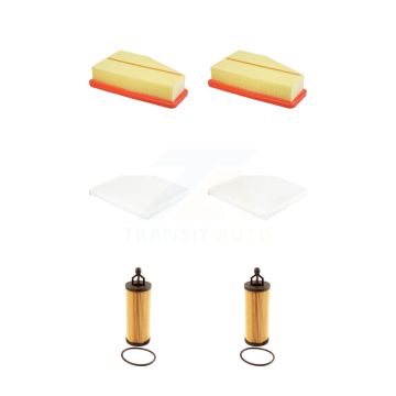 2x Air + 2x Cabin + 2x Engine Cartridge Oil Filter (6 Total) Kit For Jeep Cherokee 3.2L KFM-104534
