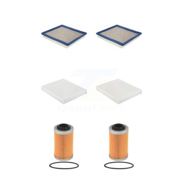2x Air + 2x Cabin + 2x Engine Cartridge Oil Filter (6 Total) Kit For Chevrolet Colorado KFM-104537