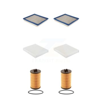 2x Air + 2x Cabin + 2x Engine Cartridge Oil Filter (6 Total) Kit For Chevrolet Colorado KFM-104538