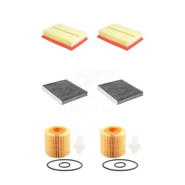 2x Air + 2x Cabin + 2x Engine Cartridge Oil Filter (6 Total) Kit For Lexus RX450h RX450hL KFM-104541