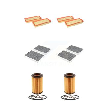 2x Air + 2x Cabin + 2x Engine Cartridge Oil Filter (6 Total) Kit For Mercedes-Benz S550 KFM-104542