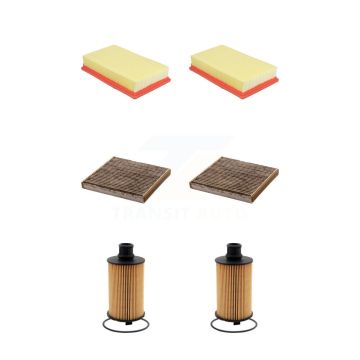 2x Air + 2x Cabin + 2x Engine Cartridge Oil Filter (6 Total) Kit For 2016 Jaguar XF 3.0L KFM-104547
