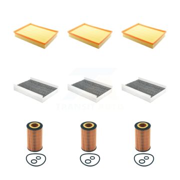 3x Air + 3x Cabin + 3x Engine Cartridge Oil Filter (9 Total) Kit For Mercedes-Benz 2500 KFM-104550