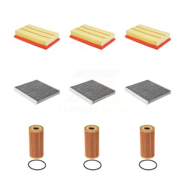 3x Air + 3x Cabin + 3x Engine Cartridge Oil Filter (9 Total) Kit For KFM-104559