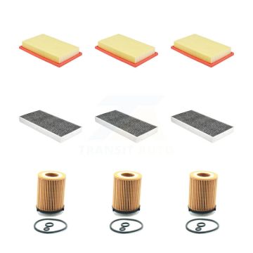 3x Air + 3x Cabin + 3x Engine Cartridge Oil Filter (9 Total) Kit For Mercedes-Benz SLC300 KFM-104587