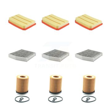 3x Air + 3x Cabin + 3x Engine Cartridge Oil Filter (9 Total) Kit For Mercedes-Benz CLA250 KFM-104591