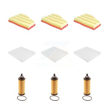 3x Air + 3x Cabin + 3x Engine Cartridge Oil Filter (9 Total) Kit For KFM-104601