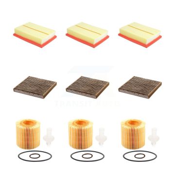 3x Air + 3x Cabin + 3x Engine Cartridge Oil Filter (9 Total) Kit For Toyota Highlander KFM-104605