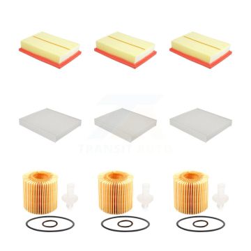 3x Air + 3x Cabin + 3x Engine Cartridge Oil Filter (9 Total) Kit For Lexus RX450h RX450hL KFM-104606