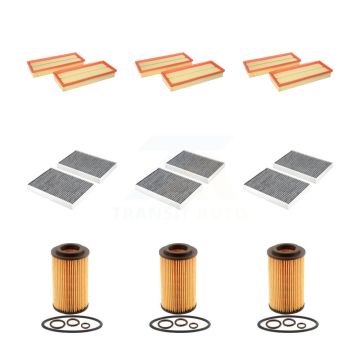 3x Air + 3x Cabin + 3x Engine Cartridge Oil Filter (9 Total) Kit For Mercedes-Benz S550 KFM-104608