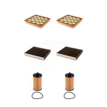 2x Air + 2x Cabin + 2x Engine Cartridge Oil Filter (6 Total) Kit For Chevrolet Cruze 1.8L KFM-104668