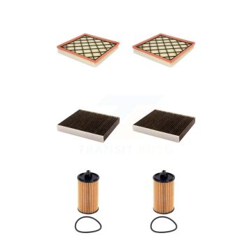 2x Air + 2x Cabin + 2x Engine Cartridge Oil Filter (6 Total) Kit For Chevrolet Cruze KFM-104669