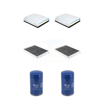 2x Air + 2x Cabin + 2x Engine Oil Filter (6 Total) Kit For Ford F-350 Super Duty F-250 KFM-104673