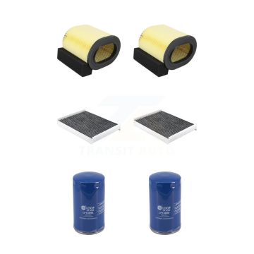 2x Air + 2x Cabin + 2x Engine Oil Filter (6 Total) Kit For Ford F-350 Super Duty F-250 KFM-104680