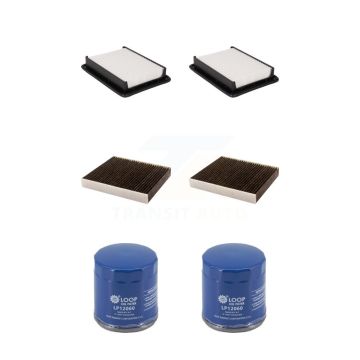 2x Air + 2x Cabin + 2x Engine Oil Filter (6 Total) Kit For 2016-2022 Chevrolet Spark KFM-104693