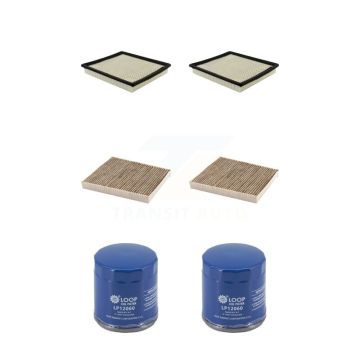 2x Air + 2x Cabin + 2x Engine Oil Filter (6 Total) Kit For 14-17 Chevrolet Impala 2.5L KFM-104699