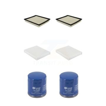 2x Air + 2x Cabin + 2x Engine Oil Filter (6 Total) Kit For 18-19 Chevrolet Impala 2.5L KFM-104701