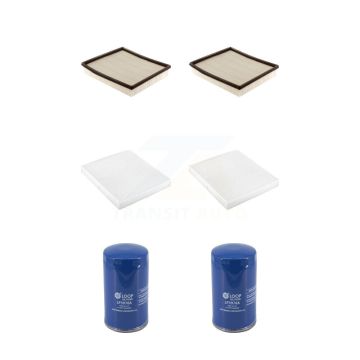 2x Air + 2x Cabin + 2x Engine Oil Filter (6 Total) Kit For Dodge Ram 2500 5.9L 2" Pleat KFM-104704