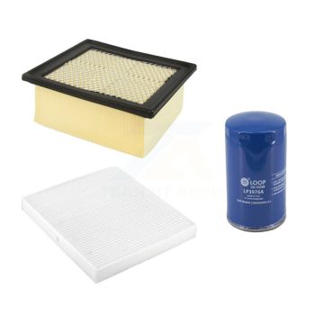 1x Air + 1x Cabin + 1x Engine Oil Filter Filter (3 Total) Kit For Dodge Ram 2500 4" Pleat KFM-104728